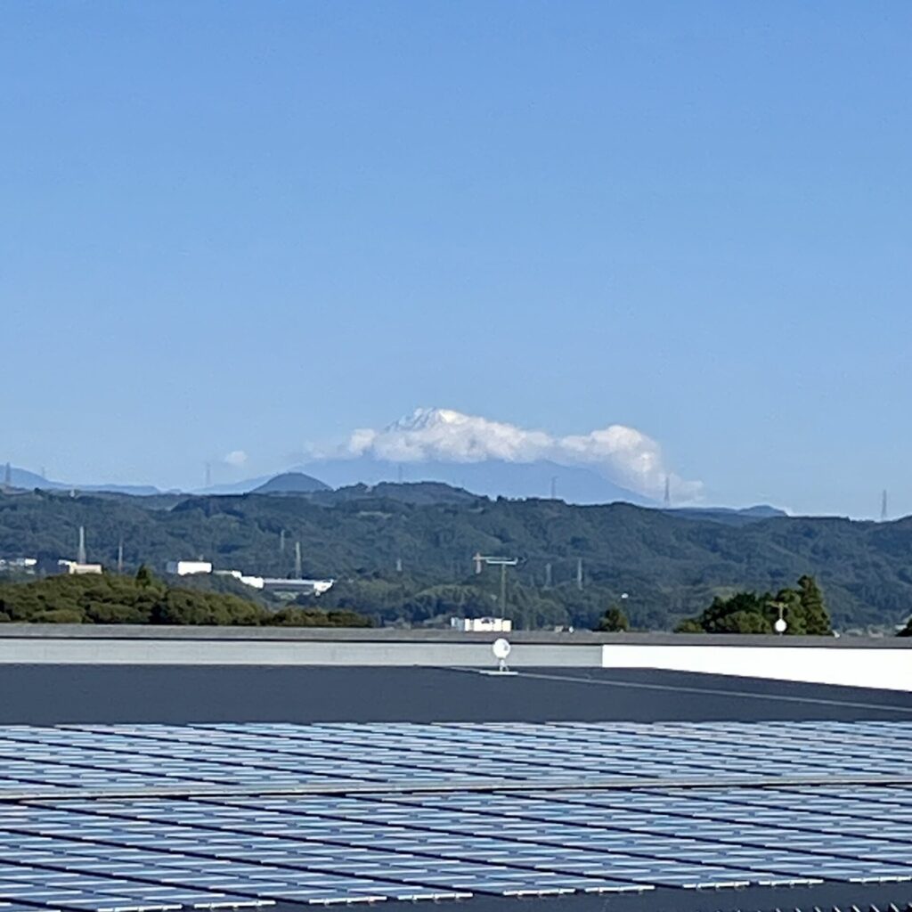 平和観音像から見える富士山
