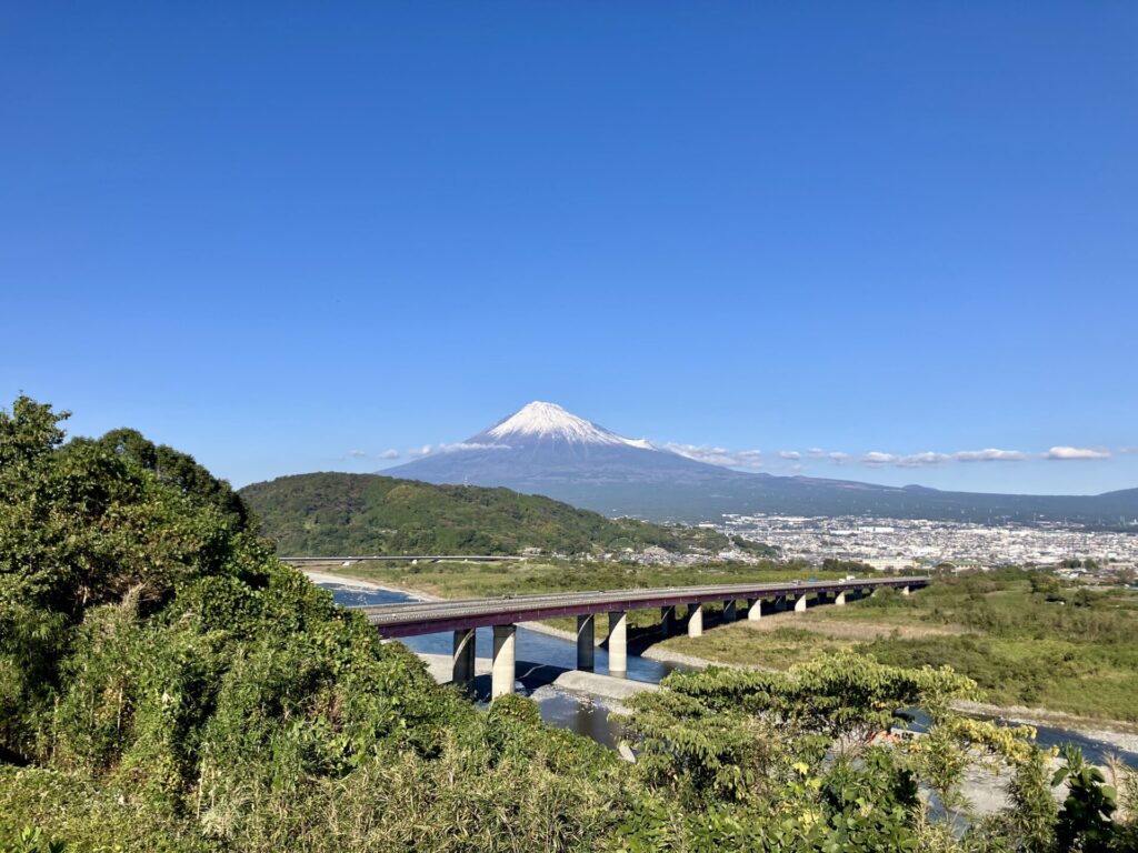 富士川SAから見える富士山