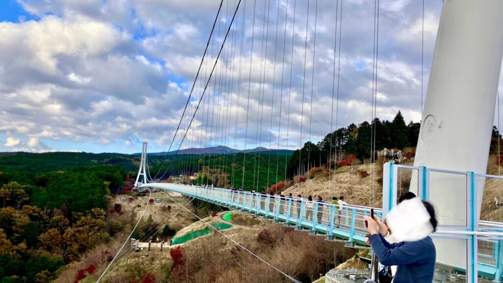 オブジェ付近から見る三島スカイウォーク