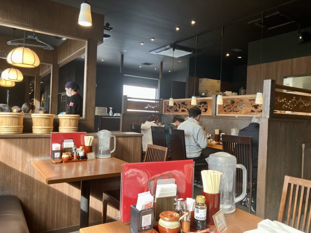 テーブル席の様子